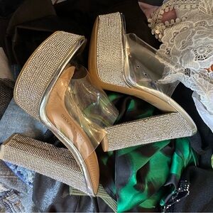 Azalea Wang rhinestone shoes size 8